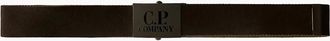 C.P. Company Mens Double Colour Tape Logo Belt - Black/Multi - Size: 105CM