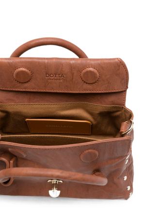Zanellato Postina Baby Lambskin Leather Top Handle Bag - Brown