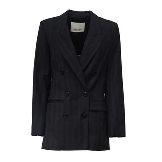 Isabel Marant Jevima Super 100 Double-Breasted Blazer