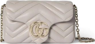 Gucci GG Marmont Mini Shoulder Bag - Bags - Mujer - Beige - ONE SIZE
