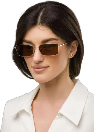 Furla Womens Sunglasses Rose Gold-Brown Metal