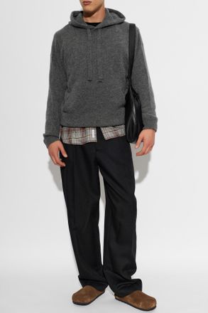 Laneus Cashmere Hoodie, Mens, Grey
