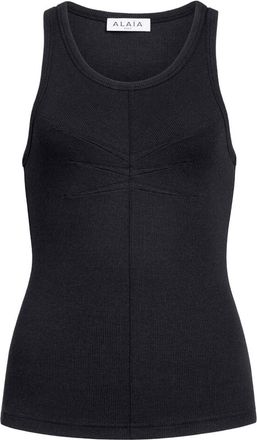 Alaia Darts Cotton Tank Top Clothing