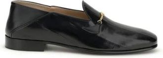 Valentino Garavani Bos Taurus Slip-On Loafers - Heren - Loafers - Zwart - 44 EU - Leer - Schoenen