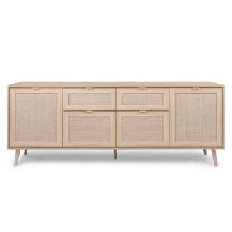 Concept Usine Aparador con cajones y armarios y efecto mimbre