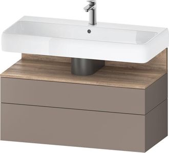 Duravit Qatego Mueble Bajo Lavabo, 1 Extra&iacute;ble Y 1 Caj&oacute;n, - Duravit