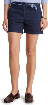 Vineyard Vines Herringbone Stretch Cotton Shorts in Nautical Navy at Nordstrom, Size 10