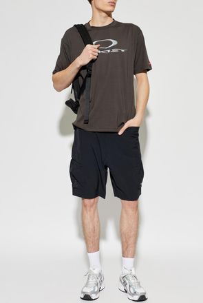Oakley Shorts With Embroidered Logo, Mens, Black