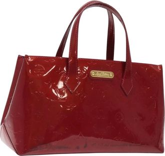 Louis Vuitton Pre-owned Handbags, female, Red, Size: ONE SIZE Pre-owned Vintage Patent Leather Monogram Handbag