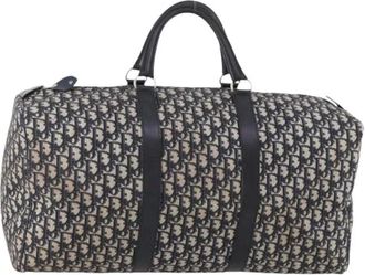 Dior Pre-owned Weekend Bags, female, Blue, Size: ONE SIZE Pre-owned Vintage Boston Bag