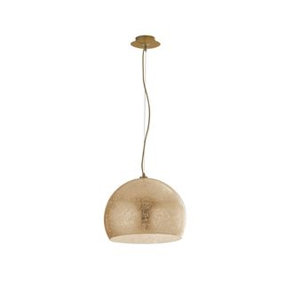Luce-Ambiente-Design L&aacute;mpara colgante Vanity Oro en vidrio con cable de tela (3xe27)