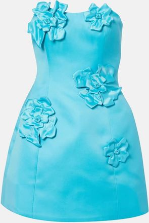 LEO LIN Abito corto bustier Rosario con applicazioni floreali