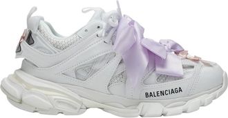 Balenciaga Schoenen, Dames, Wit, 39 EU, Polyester, Track Bow Sneaker