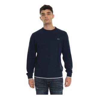 La Martina Truien & Vesten, Heren, Blauw, XL, Stijlvolle Gebreide Trui voor Mannen