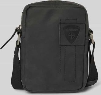 Strellson Umhängetasche aus Leder mit Label-Patch Modell richmond in Black, Größe 1