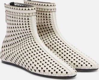 Isabel Marant Ferix laser-cut leather ankle boots