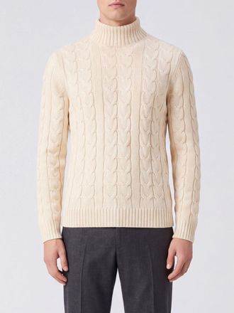 Zanone Pure Virgin Wool Knit Turtleneck Jumper with Long Sleeves and High Neck