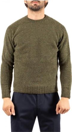 FILIPPO DE LAURENTIIS Maglia - Heren - Ronde hals truien - Groen - XL - Truien & Vesten