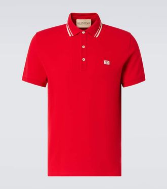 Valentino Polo VLogo in piqué di cotone
