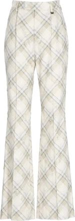 Vivienne Westwood Flared Broeken - Dames - Wijde Broeken - Beige - S - Katoen - Broeken