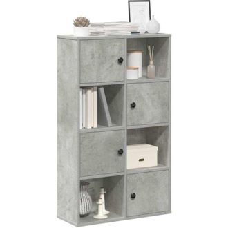 vidaXL Libreria Grigio Cemento 60x24x101,5 cm in Legno Multistrato - Vidaxl