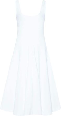 Rosetta Getty scoop-neck flared dress - women - Elastane/Cotton - M - White