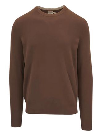 Faherty crew-neck sweater - Brown