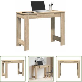 vidaXL vidaXL Scrivania da studio - Scrivania Rovere Sonoma 100x45x75 cm in Legno Multistrato