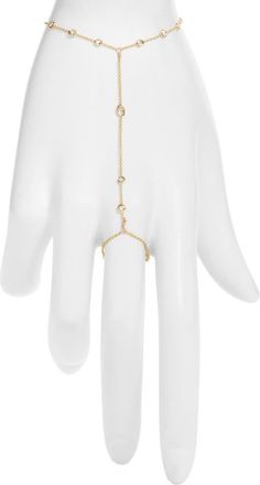 Vidakush Rain Drop Station Hand Chain in Gold at Nordstrom, Size Medium