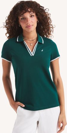 Nautica Womens Sustainably Crafted Deck Polo
