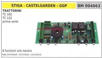 STIGA Sports Placa Electr&oacute;nica Castelgarden Tractor Tc 102 122 Primera Serie 004063