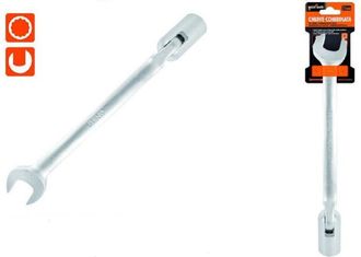 Trade Shop Trade Shop - Chiave Combinata 21mm Fissa E A Bussola Poligonale Con Snodo Cromo Vanadio 97568