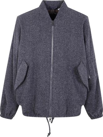 Giorgio Brato Bomber con zip - Grigio