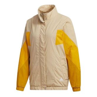 adidas (WMNS) adidas Must Have Woven Jacket Tan Yellow GF6964