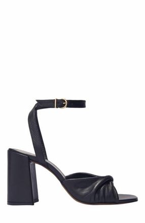 Maje Plain leather sandals with heels in Black at Nordstrom, Size 36