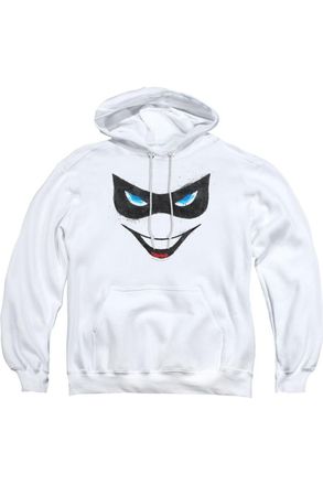 Gildan Batman Harley Face Adult Pull Over Hoodie / Hooded Sweatshirt