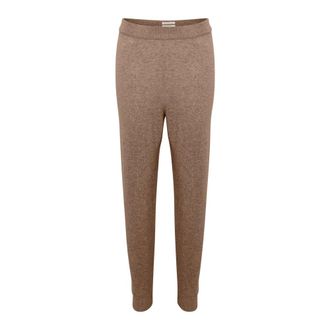 Part Two Slim-fit Trousers, female, Brown, Size: 2XL Mink Melange Stylish PA