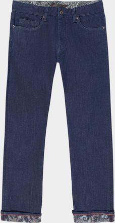 Robert Graham Mens Gottsman Denim Straight Fit Five-Pocket Pants