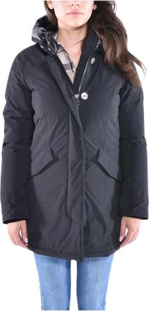 Woolrich Arctische Parka met Urban Touch Stof - Dames - Winterjassen - Zwart - M - Polyester - Jassen