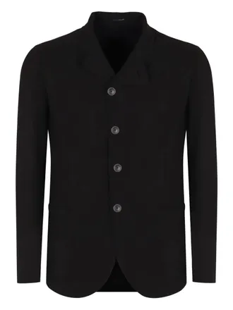 Emporio Armani button jacket - men - Viscose/Acetate/Polyester - 46 - Black