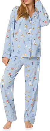 Bedhead Pajamas Print Stretch Organic Cotton Pajamas in Love And Light at Nordstrom, Size X-Large