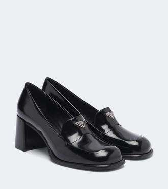 Prada Patent leather loafer pumps