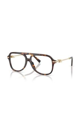 Tiffany & Co. 56mm Pilot optical glasses in Tortoise at Nordstrom