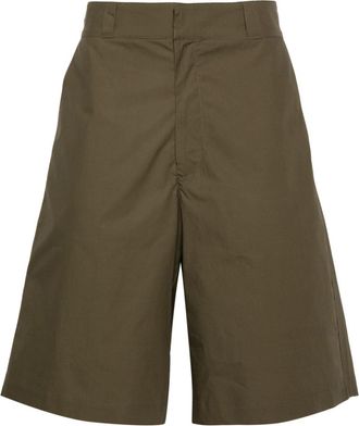 MODES poplin bermuda shorts - men - Cotton - 56 - Green