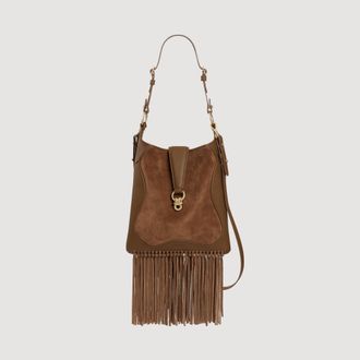 Sandro Leather and suede fringe bag