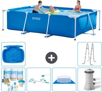 Intex Piscina Con Estructura Rectangular - 300x200x75 Cm - 7-piezas S20842