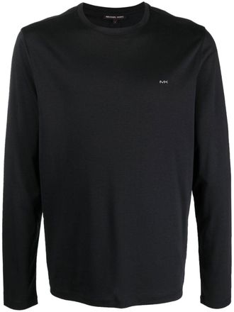 Michael Michael Kors logo-print cotton sweatshirt - men - Cotton - M - Black