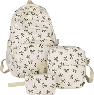 Generic Laptop Backpack Women, Bowknot Stylish Women Bookbag School Backpack Causal Travel School Bags Cute Large Capacity Pack For Teenage Girls Outdoor