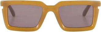 Off-white Vierkante Mosterd Zonnebril - Heren - Zonnebrillen - Bruin - ONE Size - Accessoires