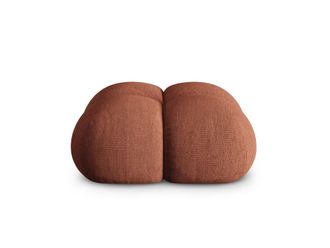 Cosmopolitan Design Puf tejido estructural coral